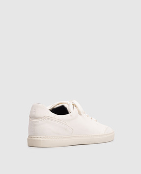 Brett Johnson Білі замшеві кросівки з емблемою SS26SH4OPEIVO