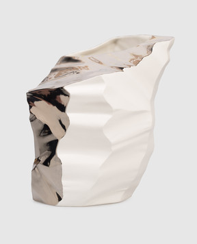 Fos Ceramiche Біла порцелянова ваза Artika 1 з платиною ARTIKA1P
