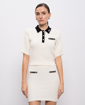 AMIRI Біле поло з логотипом AWKNPO1024