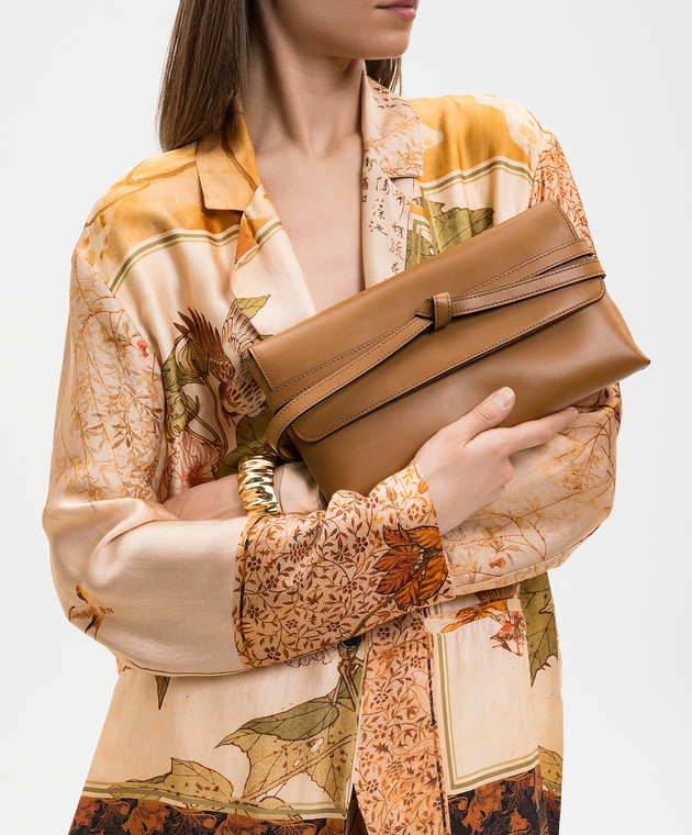 Gianni Chiarini Коричнева шкіряна сумка Belty BS12146COMMLSR зображення 2