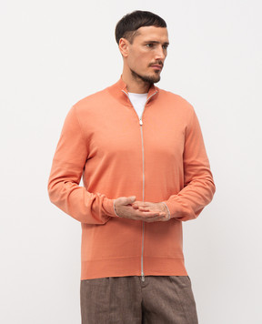 Brunello Cucinelli Оранжевый кардиган M2900106