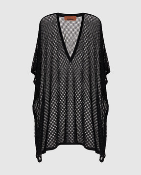 Missoni Черное пляжное платье с люрексом MC26SQ00BR014R