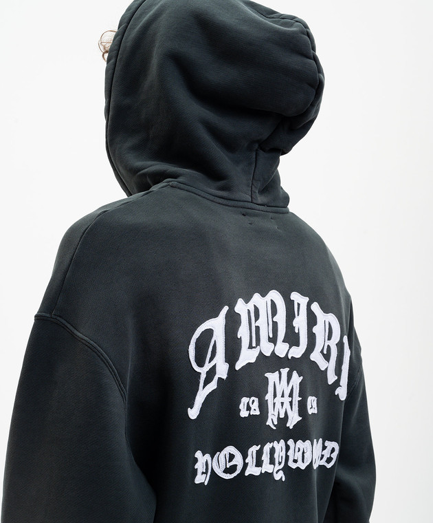 AMIRI Серые худи с нашивкой AMTOJR1078 изображение 5