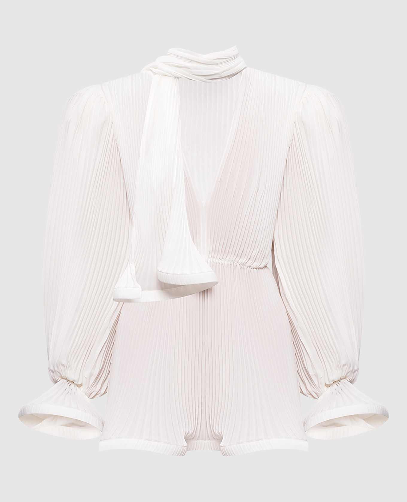 Белое платье мини Puffy