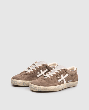 Premiata Коричневі замшеві кросівки Davidd DAVIDD8094