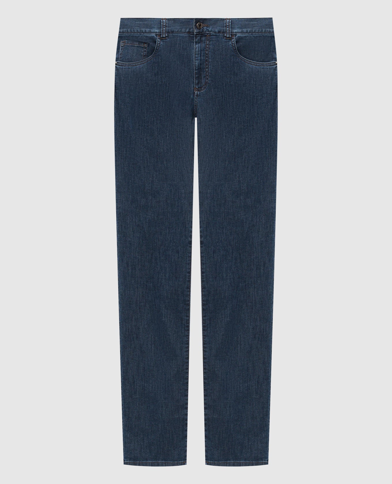 Синие джинсы с логотип патч