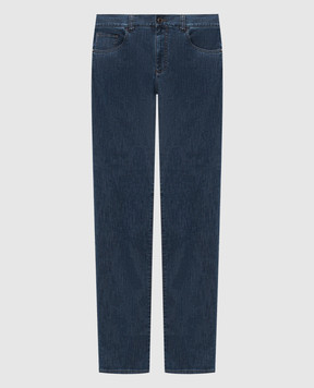 Canali Сині джинси з патчем логотипа PD0040091719