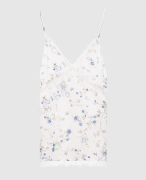 Juun.j Білий топ в квітковий принт з мереживом JW6264W010