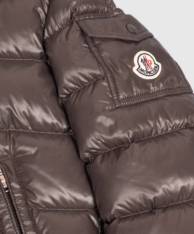 Moncler ENFANT Детский серый пуховик Maya L29541A1252068950 изображение 3