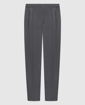 Brunello Cucinelli Сірі штани з вовни M032PS2440