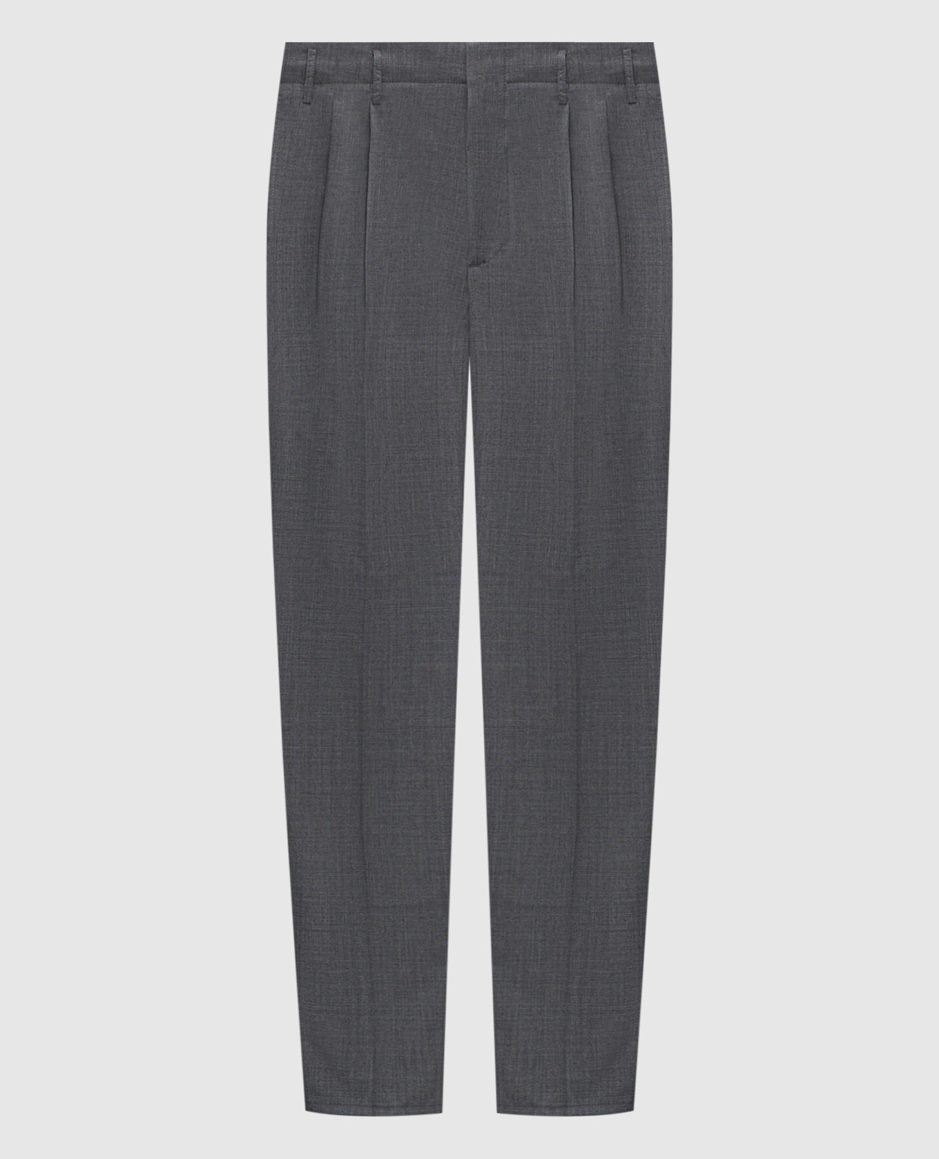 Серые брюки из шерсти