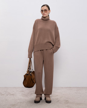 Demiur Коричневый свитер из кашемира CASH406