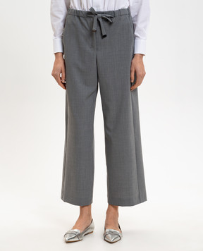 Max Mara Серые брюки BAIA с шерстью SMMBAIA