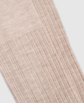 Brunello Cucinelli Бежевые гольфы из кашемира M64990009