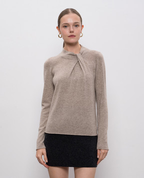 Allude Бежевий джемпер з вовни та кашеміру 25517042