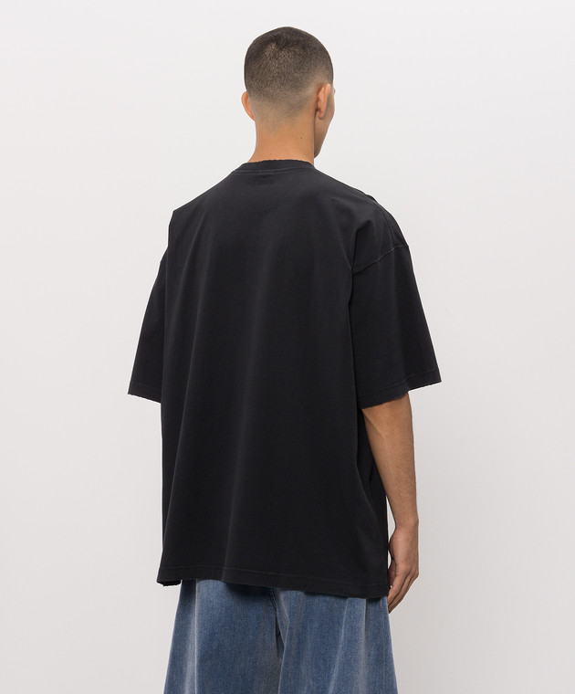 Vetements Чорна футболка MH27TR146Bm зображення 4