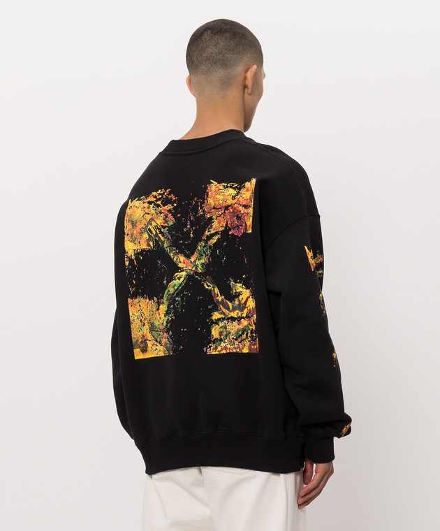 Off-White Черные худи с принтом Spices Arrow 44MBA054F26F002 изображение 4