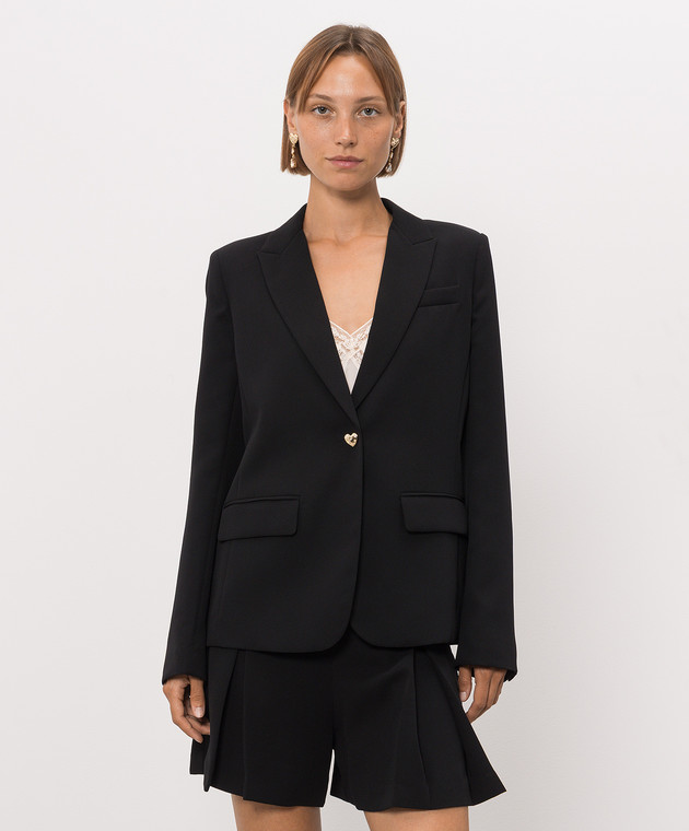 Twinset Черный жакет с металлическим логотипом 262TP2044 изображение 3