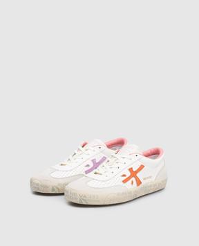 Premiata Белые кожаные кроссовки DAVIDD DAVIDD8097