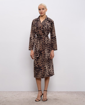 Simonetta Ravizza Плащ Mila в анималистичный принт S06CO61T92