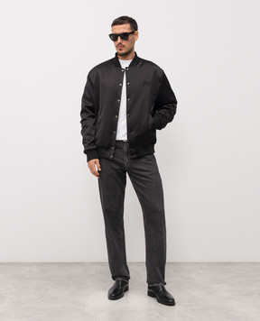 Balmain Біла футболка у візерунок GH1EG200JL67