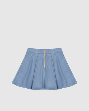 Balmain Дитяча блакитна спідниця BY7A81P05881214