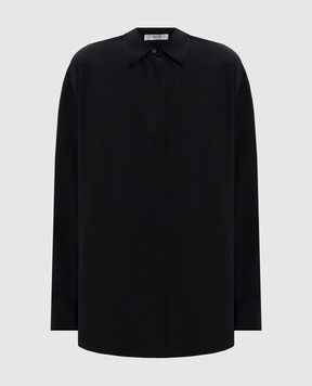 The Row Черная блуза Esetan из шелка 10471W4296