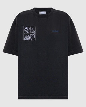 Off-White Сіра футболка Faded Painting 2AA13FF25JER002
