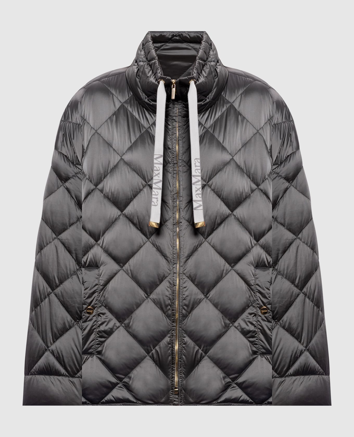 Серая пуховая куртка PISOFT