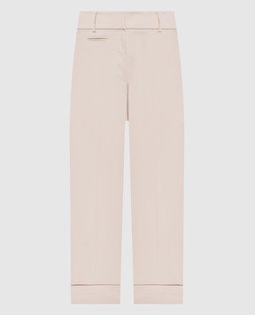 Peserico Бежевые брюки с цепочкой A0463501037