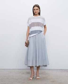 Peserico Сіра спідниця міді P05150L100481