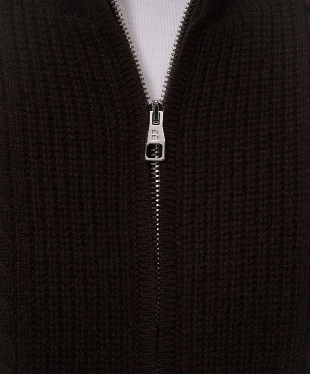 Brett Johnson Кардиган из кашемира с фактурным узором FW26K69LPCHCAC изображение 5