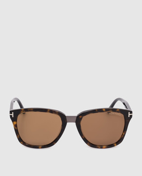 Tom Ford Коричневі сонцезахисні окуляри Graydon з логотипом FT1213