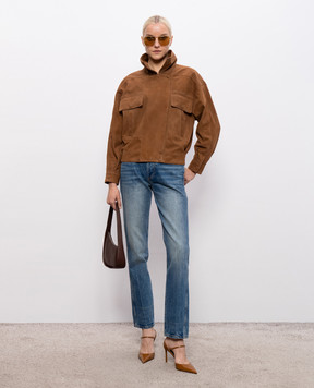 Babe Pay Pls Замшевая куртка коричневого цвета 2614SUEDE