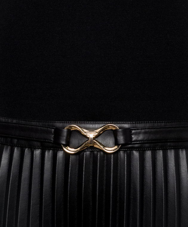 Twinset Чорна сукня з плісуванням 262TT3430 зображення 4