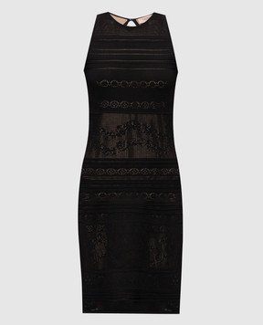 Twinset Чорна сукня у візерунок 261TT3291