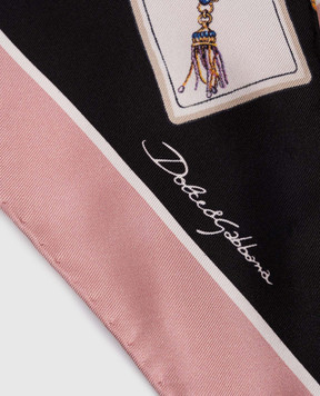 Dolce&Gabbana Хустка із шовку в принт FS329AGDDLQ