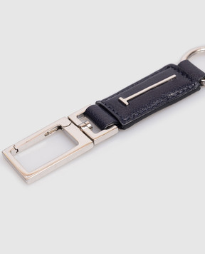 Tom Ford Синий кожаный брелок с логотипом Y0428LGO033S