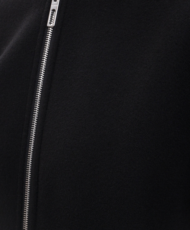 Max Mara Sportmax Черный бомбер ONDATA из шерсти SPXONDATA изображение 5