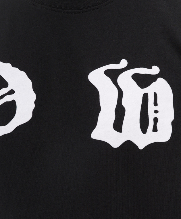 Off-White Чорна футболка з принтом Palace Arrow 44MAA120Z26J001 зображення 5
