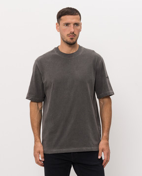 Stone Island Серая футболка с вышивкой эмблемы L2S152100024S00V3