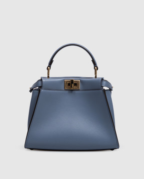 Fendi Синя шкіряна сумка Peekaboo 8BN244B083