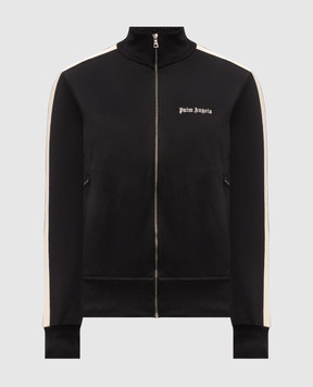 Palm Angels Черная спортивная куртка с вышивкой логотипа PMBD058S26FAB001