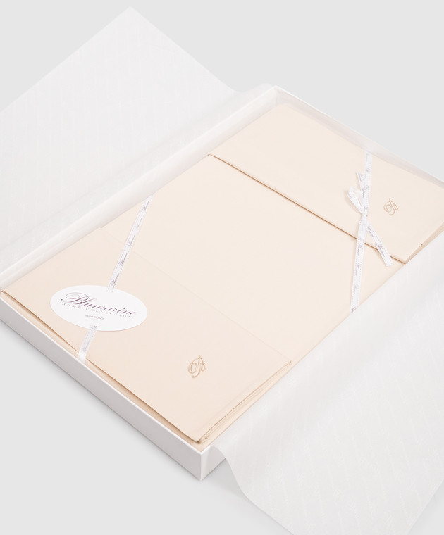 Blumarine Home Набір постільної білизни Profilo Blu бежевого кольору 250x200 W0000250013 зображення 3