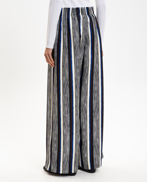 PROENZA SCHOULER Брюки из шелка Amira в полоску R2616006BSP179S