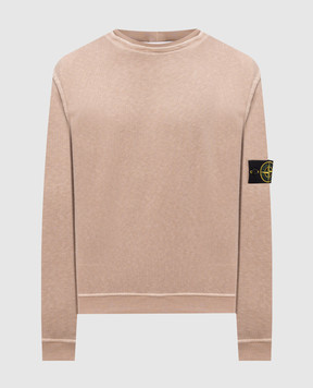 Stone Island Бежевый свитшот с патчем логотипа L1S156100034S0060