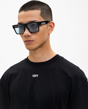 Off-White Черные солнцезащитные очки Casper OW1034104056