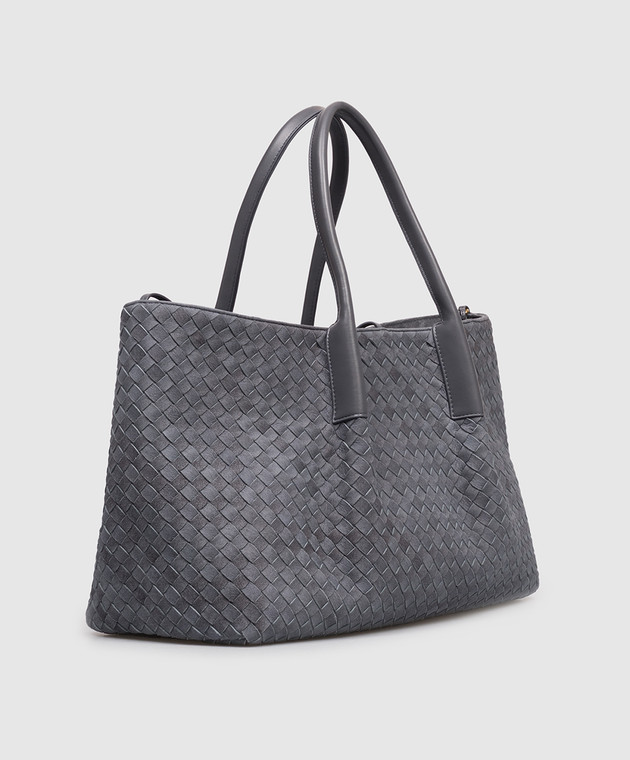 Bottega Veneta Сіра замшева сумка-тоут Pinacoteca 817166V6LE1 зображення 3