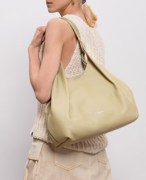 Gianni Chiarini Зеленая кожаная сумка-тоут Dua BS9720RNGDBLTU