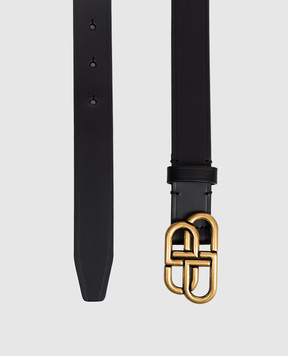 Balenciaga Черный кожаный пояс BB 5816901CH04